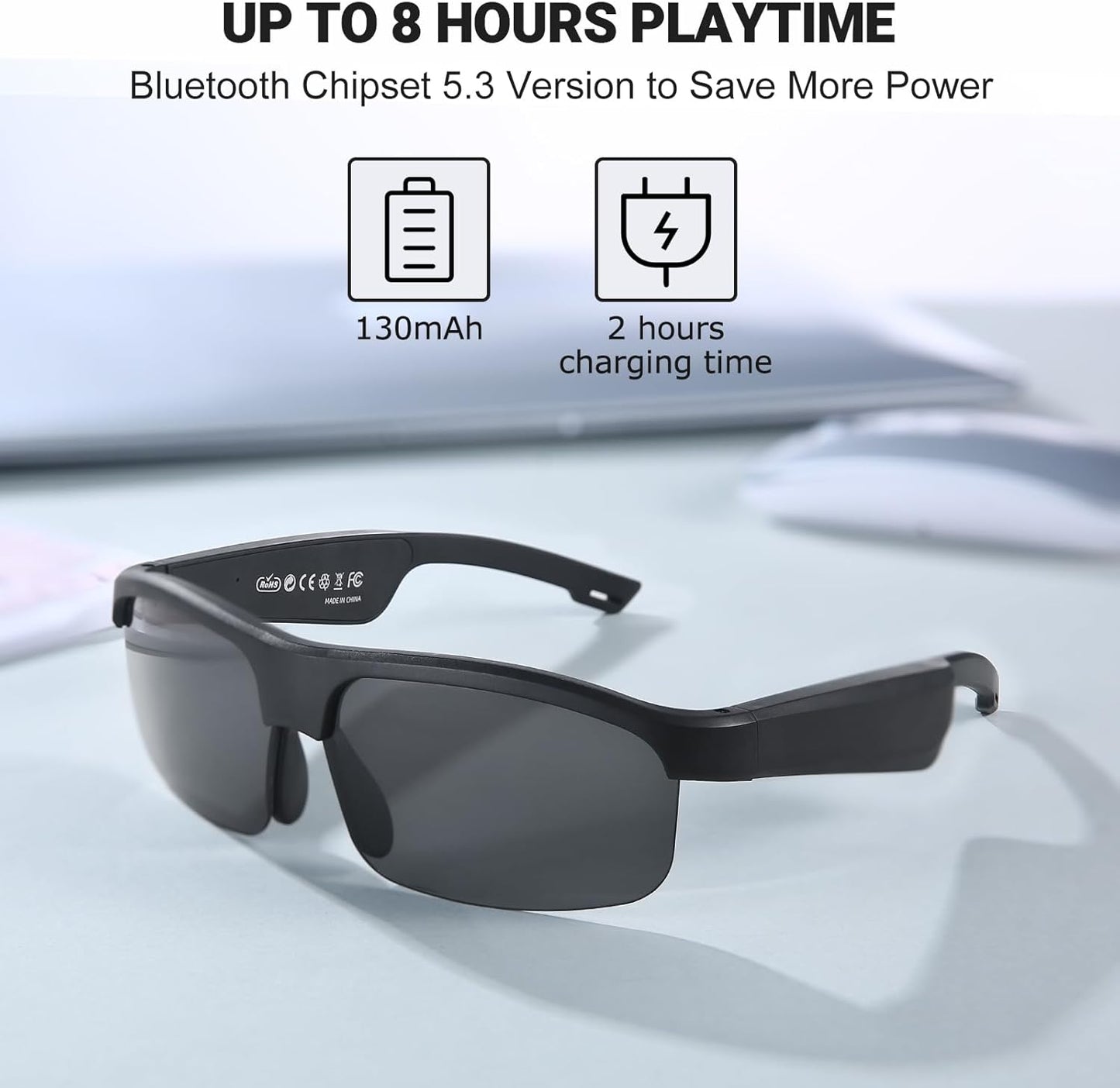 🚨 LAST DAY OF DISCOUNT! 🚨 Bluetooth Smart Sunglasses 🕶️📱